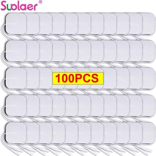 5x5cm 4x4cm Muscle Stimulator Electrode Pads Non-woven Fabric Self Adhesive Replacement Pads for Tens Digital Therapy Machine