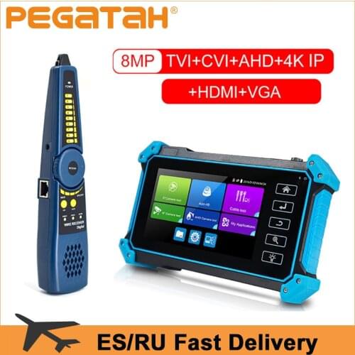 IP CCTV Tester camera AHD CVI TVI SDI 5 inch Touch 4K HDMI VGA input Security poe IPC tester cftv Mini Portable Monitor tester