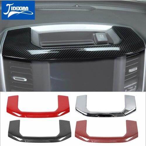 JIDIXIAN ABS Car Control Storage Box Panel Decoration Cover Sickers for Dodge RAM 2018 2019 2020 2021 Car Interior Accessories