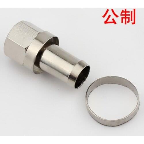 Cable TV 75-7F plug metric SYWV75-7 cable connector splitter copper nut joint