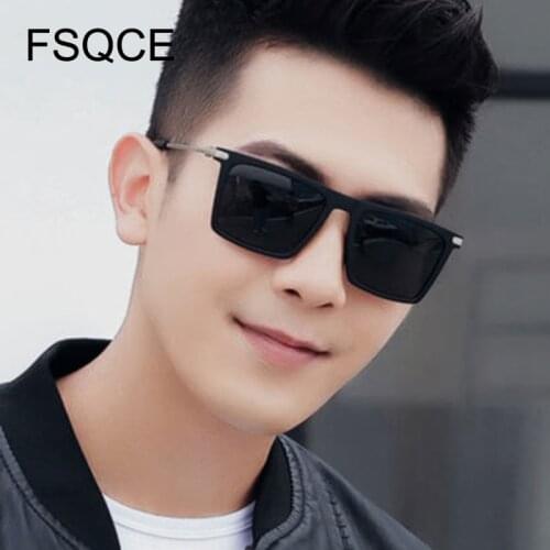 Fashion Square Sunglasses Men Brand Designer Mirror Oversized Sun Glasses Man Big Frame Cool Point