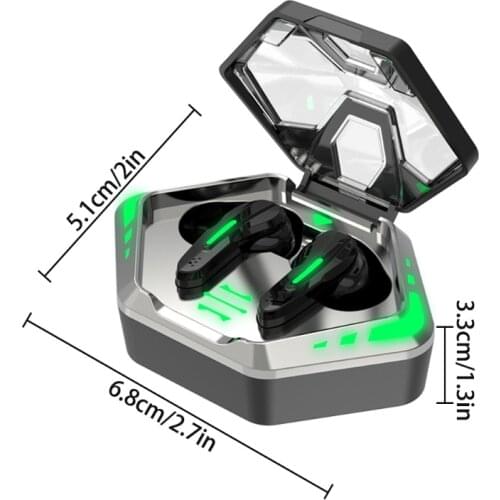 MOLA MD128 Wireless Gaming Earbuds TWS BT 5.2 Headphone with Mic 65ms Low Latency