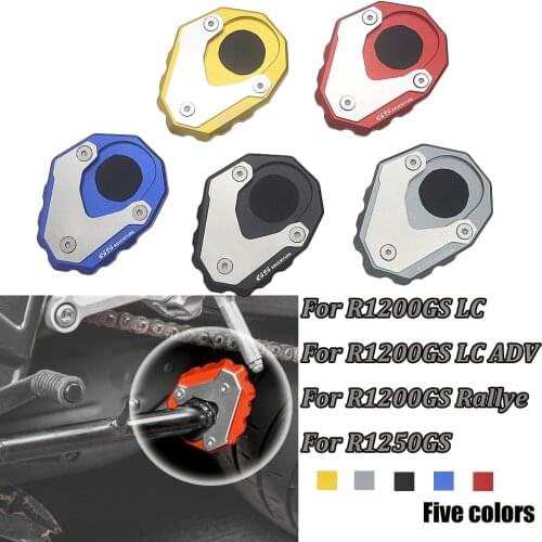 Motorcycle For BMW R1200GS R1250GS R 1200 1250 GS ADV Rallye LC2013-2018 CNC Kickstand Foot Side Stand Plate Enlarge Pad Support