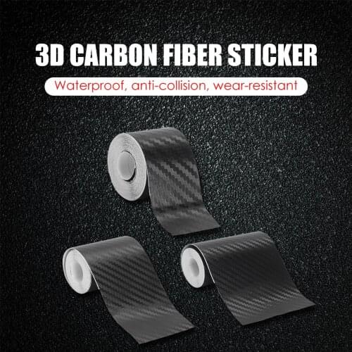 Nano-Carbon Fiber Car Stickers Diy Stickers Protector Belt Automatic Threshold Side Mirror Anti-Line Tape Waterproof Film
