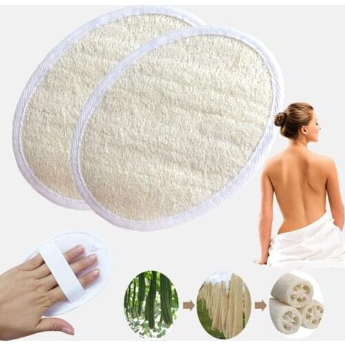 Natural Soft Exfoliating Loofah Bath Shower Unisex Massage Spa Scrubber Sponge Strap Body Skin Health Cleaning Tool Bath Brush