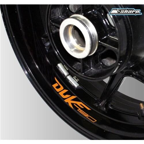 New motorcycle 3D wheel sticker cover waterproof reflective wheel logo interior decal for KTM duke 790