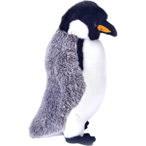 Penguin plush toy Plush Realistic Penguin Soft Stuffed Adorable Floppy Lifelike Animal Gift Kids Birthday Party Gifts Dropship