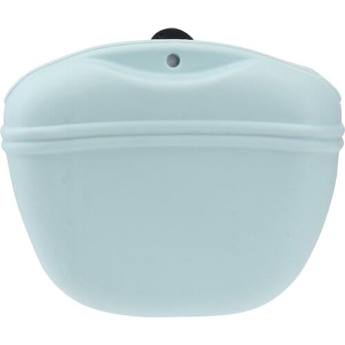 Portable Dog Treat Snack Waist Bag Puppy Training Bag Outdoor Silicone Dog Snack Feed Storage Pouch Holder Pet Dog Training Bag