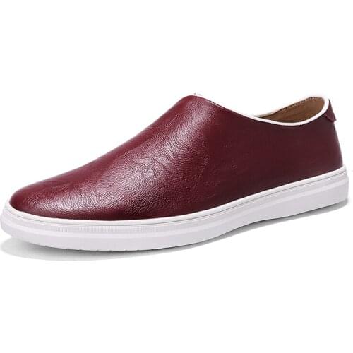 Genuine Leather Casual Slip On Mens Moccasins Men Shoes Loafers Mocassin Homme Footwear Man Driving Shoes