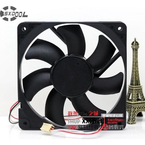 SXDOOL FD241225HB 12025 12CM 24V 0.28A fan dual ball bearing drive 3-pin