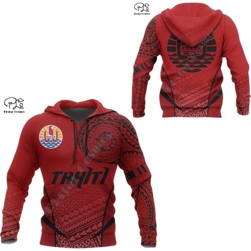 NewFashion Tahiti Country Art Flag Tribal Culture Retro Streetwear Tracksuit Men/Women Pullover 3DPrint Funny Casual Hoodies D16