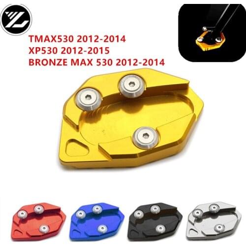 Motorcycle Side Stand Kickstand Enlarge Extension Pad for YAMAHA TMAX530 2012-2014 XP530 2012-2015 BRONZE MAX530 2012-2014