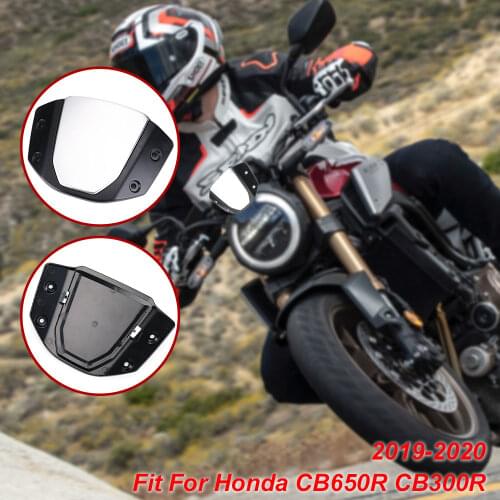 Motorcycle Windshield For Honda CB650R CB 650 R Front WindScreen For CB150R CB300R CB250R CB125R 2019-2020 Wind Deflector