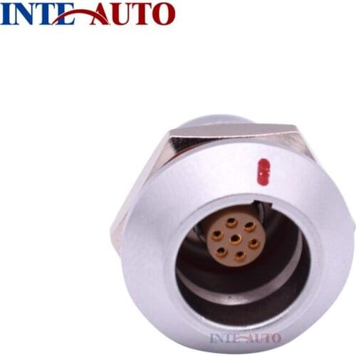 7 pins Water-vacuum receptacle, IP68 electronic circular push pull self latching connector,ZGG.2K.307