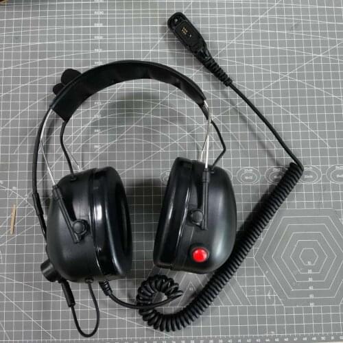 High Noise Cancelling Headset with Flexible Boom Microphone For P8268 GP328D GP338D P8608
