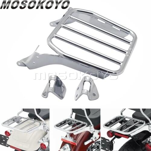Rear Backrest Luggage Rack For Harley Heritage Classic Softail Street Bob Deluxe 2018-2021 FLDE FLHC FLHCS FLSL FXBB 2019 2020