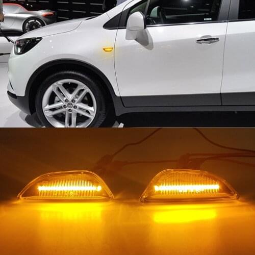 1Set For Opel Mokka X Chevrolet Trax 2013-2020 Buick Encore Dynamic Led Side Marker Flowing Turn Signal Sequential Blinker Lamp