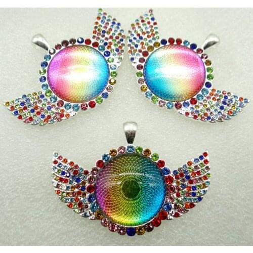 1PC hot sell Natural Stone Quartz Crystal lapis Opal tiger eye Round Shaped Pendant for Diy Jewelry Making necklace for woman ma