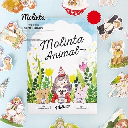 10set/1lot Kawaii Stationery Stickers Cartoon Girl Diary Planner Decorative Mobile Stickers Scrapbooking DIY Craft Stickers