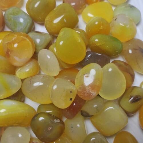 100g Natural Nanjiang carnelian Yellow agate Gravel Crystal Jardin Home Decor Irregularly Aquarium Healing Energy