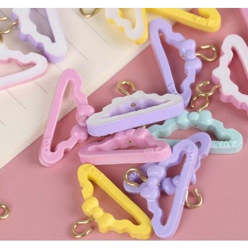 5Pcs 3cm Clothes Hanger Metal Hook for Dolls Dollhouse Decoration Accessories