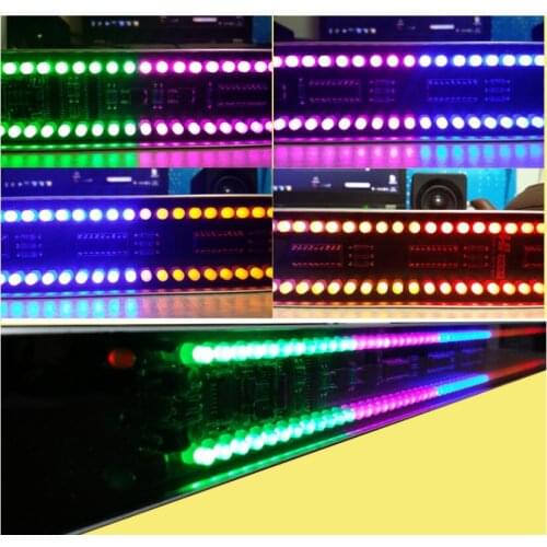 GHXAMP 120 LED Level Indicator Stereo Sound Control Audio Music Spectrum electronic VU Meter LED music rhythm volume 5V Case