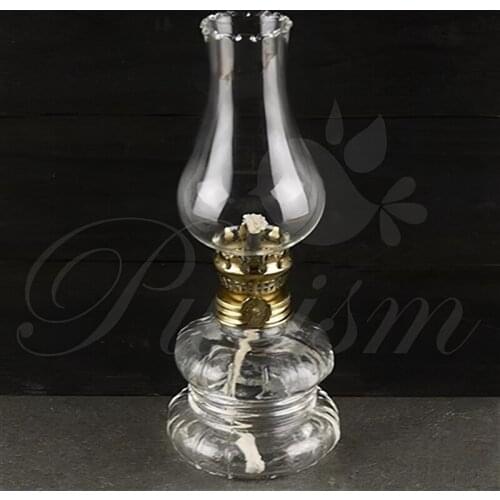 Classic Desktop Retro Transparent Kerosene Lamp Old-fashioned Country Style Oil Light Smokeless Ornaments Mantelpiece Decoration