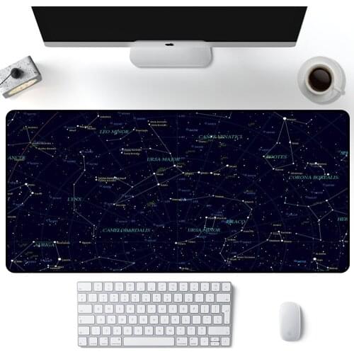 Xxl Gaming Mouse Pad 90x40 Desktop Computer Rug Constellation Pads Rubber Carpet Slipmat Office Desk Accessories Mat for Mouse