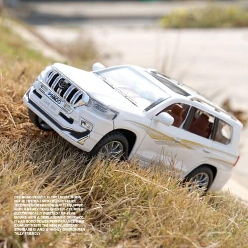1:24 Scale For Imitation TOYOTA LAND CRUISER PRADO Diecast Alloy Metal SUV Off-Road Collection Car Model Toys Vehicle