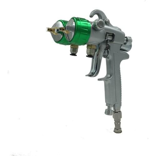 Double Nozzle Spray Gun Chrome Plate Paint Nozzle 1.3mm High Pressure Air Paint Gun