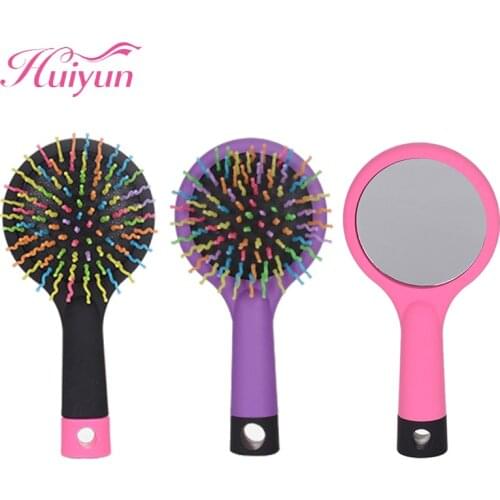 Huiyun Rainbow Hair Brush Air Cushion Combs Scalp Massage Anti-static No Hair Tangle Comb Salon Hairdressing Detangle Tools