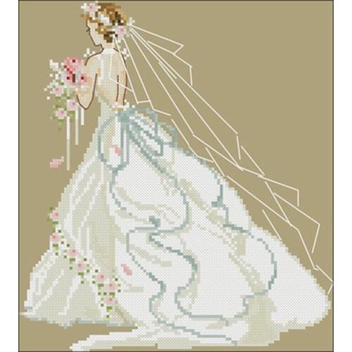 Bride patterns Counted Cross Stitch 11CT 14CT DIY Chinese Cross Stitch Kits Embroidery Needlework Sets