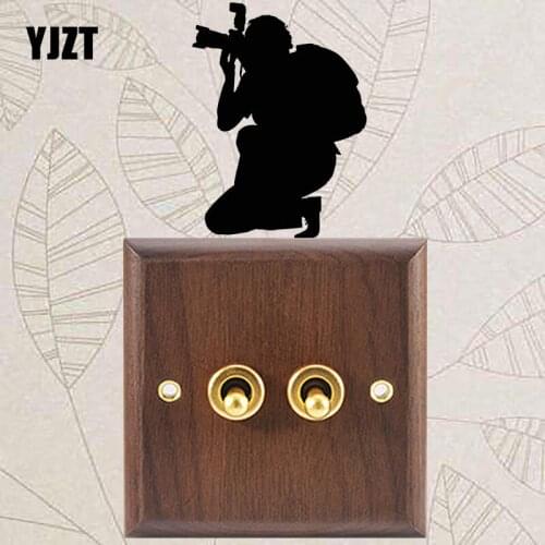 YJZT Photographer Photostudio Fashion Wall Decal Decoration Vinyl Switch Sticker S18-0070