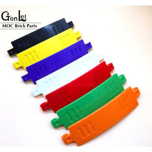 4Pcs/Lot High-Tech Parts MOC Brick Arc Panel 3x13X2 Fender Cover Car Accessories Toy Building Blocks Compatible with MOC 18944