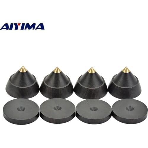 AIYIMA 4sets Active Speaker Spikes Stand Feets Audio Speaker Repair Parts Accessories Turntable 23x19mm DIY For Home Theater