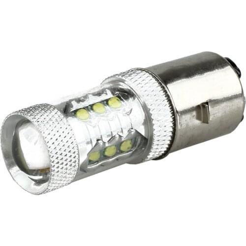 Promotion! 80W BA20D H6 White 16 LED Motorcycle MotorBike/Moped/ATV Headlight Bulb