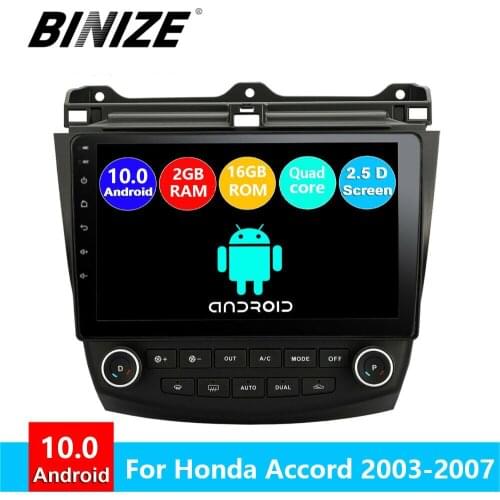 Car Radio Multimedia Player Android 10 For Honda Accord 7 2003 2004 2005 2007 Car No DVD Audio Stereo GPS Navigation 2 din 10.1