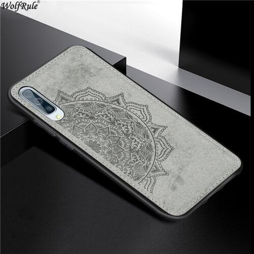 Cover For Samsung Galaxy A50S Hard Phone Case For Samsung A50S Shcokproof Soft TPU Fabric Texture Cover For Samsung A50S A507F