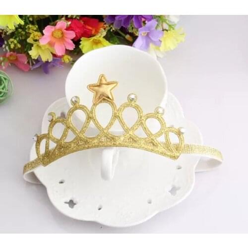 New Arrival Glittering Crown Baby Headbands Girls Elastic Hair Bands Hair Accessories Princess Tiara HairBands Children Headwear