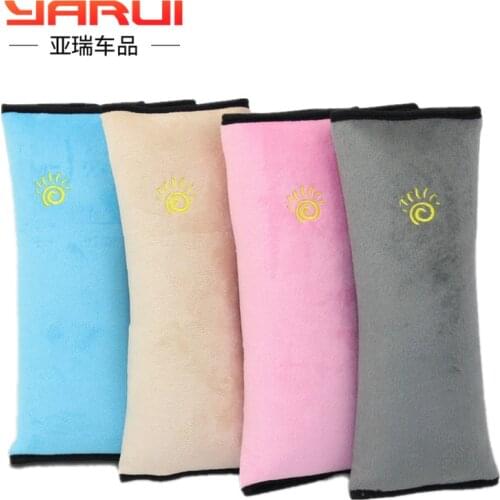 Child safety belt shoulder guard protective cover adjustable retainer baby pillow sleeping car