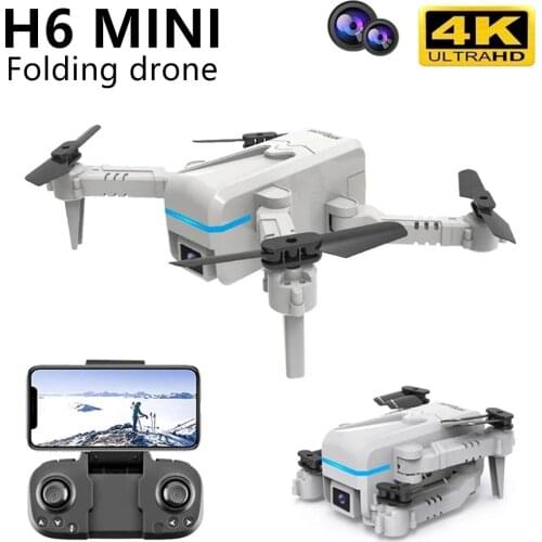 Mini Drone 4K HD Dual Camera WiFi Fpv Air Pressure Height Maintaining Foldable Quadcopter Rc Drone Childrens Toy Aircafts