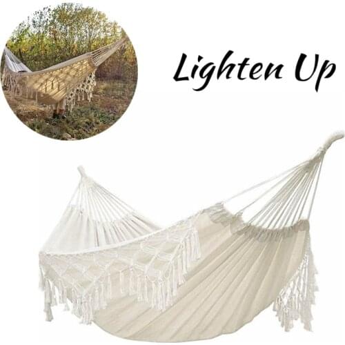 Hammock 2 Person Double Deluxe Hammock Swing ,Perfect for Camping Outdoor/Indoor Patio