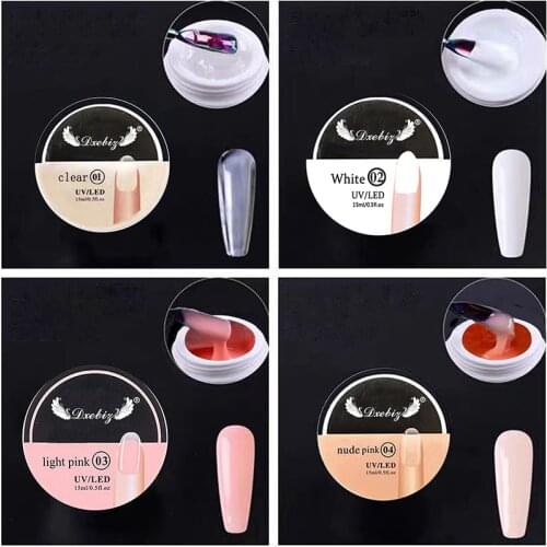 Nail Gel Fake Finger Polish Extension Quick Building Mold False Tips Gel Polish Nail Extension Gel Jelly Glue Manicuring TSLM1