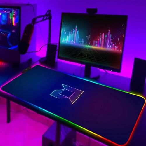 RGB Gaming Mouse Pad Desk Mat with Backlight Large Led Computer Gamer Mousepad AMD Big Mouse Mat xxl Carpet For Keyboard Mouse