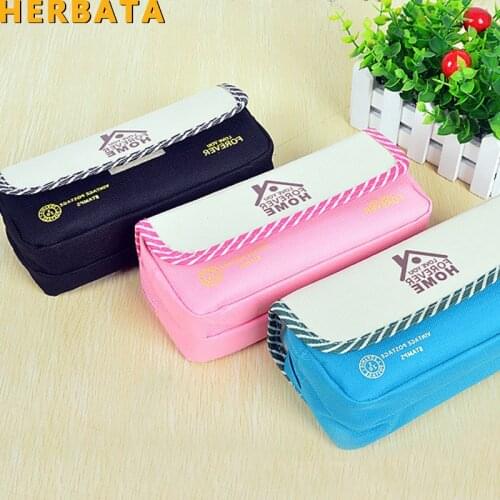 Boys Girls Personality Stationery Creative Large Capacity Canvas School Pencil Case Pencil Bag Pen Case with Code Lock Escolar