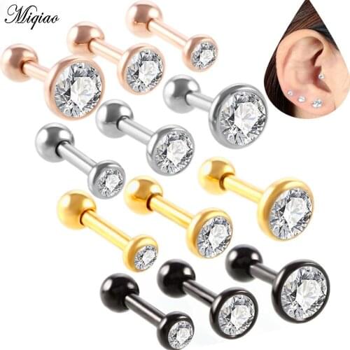 Miqiao 1 Set Best Selling Earrings Multi-size Earrings 3pcs/lot European and American Popular Small Earrings