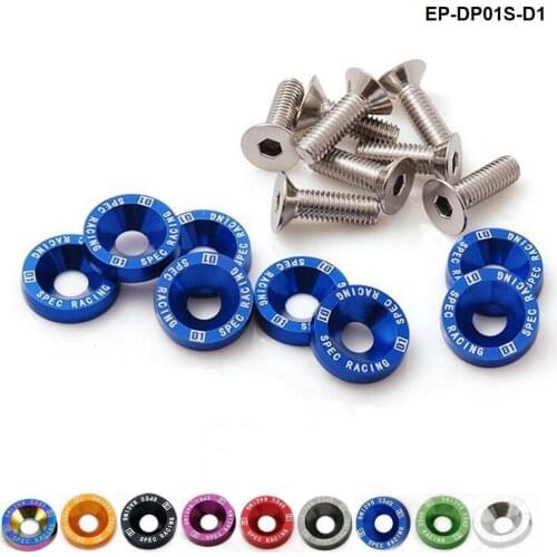 8PCS/SET Jdm Style Fender Washers Bumper Washer Lisence Plate Bolts Kits for CIVIC ACCORD EP-DP01S-D1