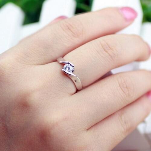 Italina Rigant Plated Engagement Ring Made With Austrian Crystal Stellux Hight Quality Zirconia A#RG92271