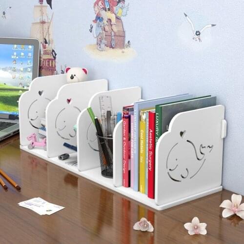 Hollow Book Storage Rack Wooden Office Desktop File Shelf Information Magazine Storage Holder Living Room Table Book Stand