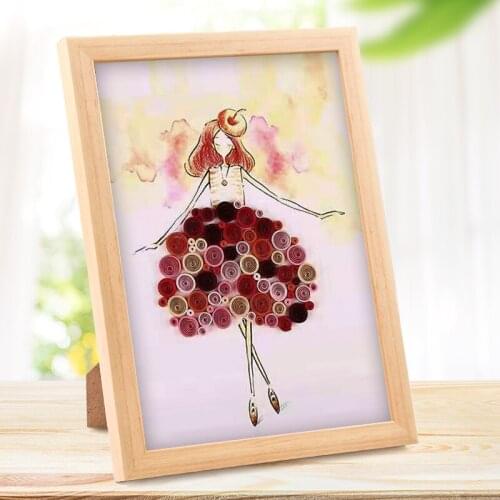 DIY japanese origami paper Dress girl colored art home decoration gift A4 rolling paper decoupage quilling materials tools Kit